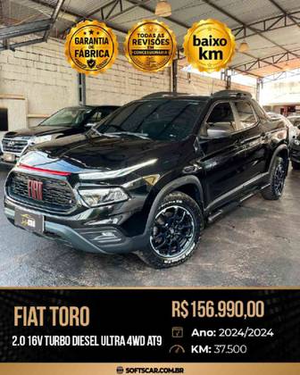 FIAT TORO 2.0 16V TURBO DIESEL ULTRA 4WD AT9 FIAT TORO 2.0 16V TURBO DIESEL ULTRA 4WD AT9